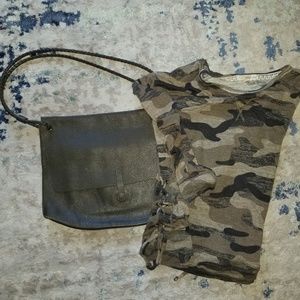Olive Green Leather Bag